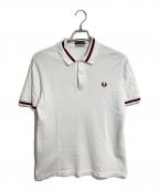 FRED PERRYフレッドペリー）の古着「ポロシャツ The Fred Perry Shirt - M2　REISSUES」｜ホワイト×バーガンディー