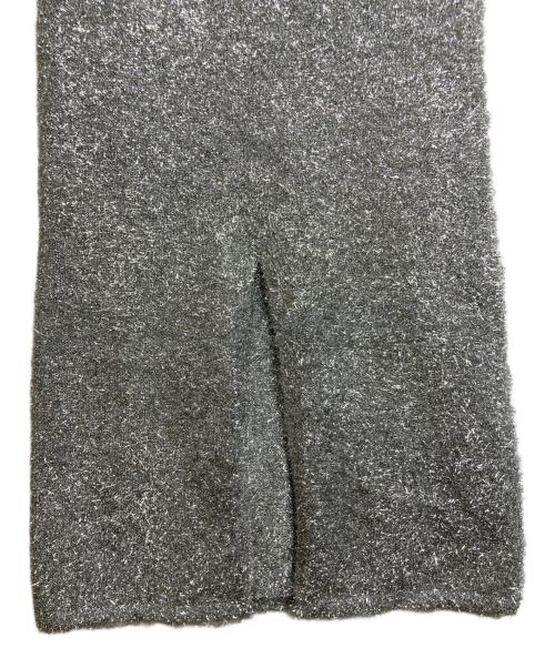 THE TOE（ザ・トゥー）THE TOE (ザ・トゥー) シャギースカート/Cannes shaggy skirt silver シルバー サイズ:Mの古着・服飾アイテム