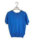 45rpm45アールピーエム）の古着「ギマニットのTシャツ 半袖ニット」｜ブルー