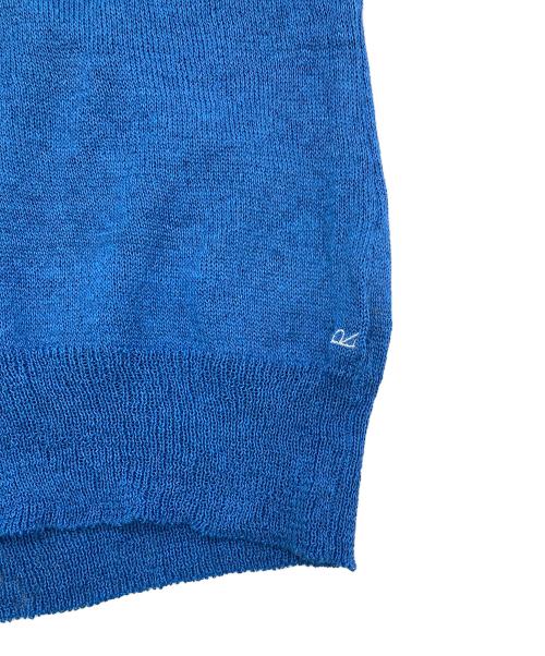 45rpm（45アールピーエム）45rpm (45アールピーエム) ギマニットのTシャツ 半袖ニット ブルー サイズ:実寸参照の古着・服飾アイテム