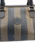 中古・古着 FENDI (フェンディ) ペカン柄ミニボストンバッグ ブラウン×ブラック：21000円