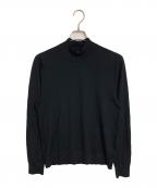 theoryセオリー）の古着「ハイネックニット　ウールニット　薄手ニット」｜ブラック