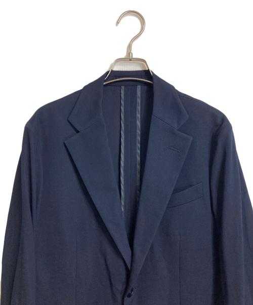 BARNEYS NEWYORK（バーニーズ・ニューヨーク）BARNEYS NEWYORK (バーニーズ・ニューヨーク) テーラードジャケット ジャージージャケット シングルジャケット ネイビー サイズ:48の古着・服飾アイテム
