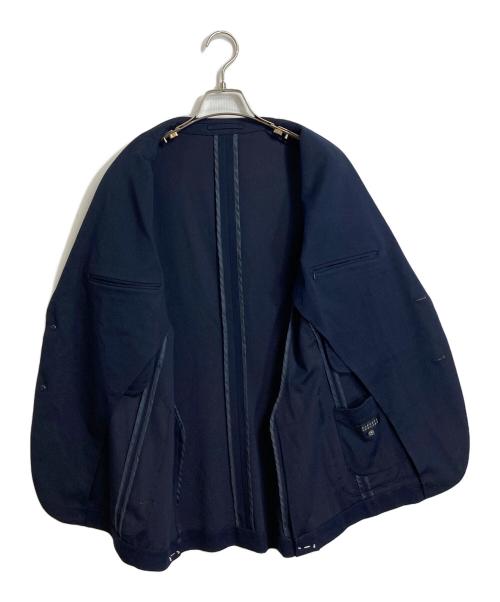 BARNEYS NEWYORK（バーニーズ・ニューヨーク）BARNEYS NEWYORK (バーニーズ・ニューヨーク) テーラードジャケット ジャージージャケット シングルジャケット ネイビー サイズ:48の古着・服飾アイテム