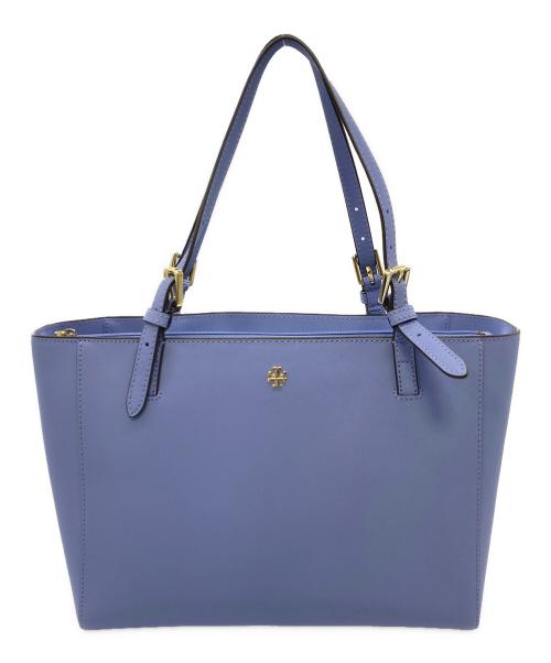 TORY BURCH（トリーバーチ）TORY BURCH (トリーバーチ) トートバッグ ヨークスモールバッグ スカイブルー サイズ:実寸参照の古着・服飾アイテム