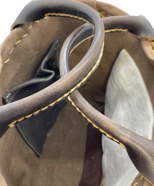 ebagos（エバゴス）ebagos (エバゴス) ２本編みバッグ ブライドルレザー×紅籐 (2本編みM) CHOCOの古着・服飾アイテム