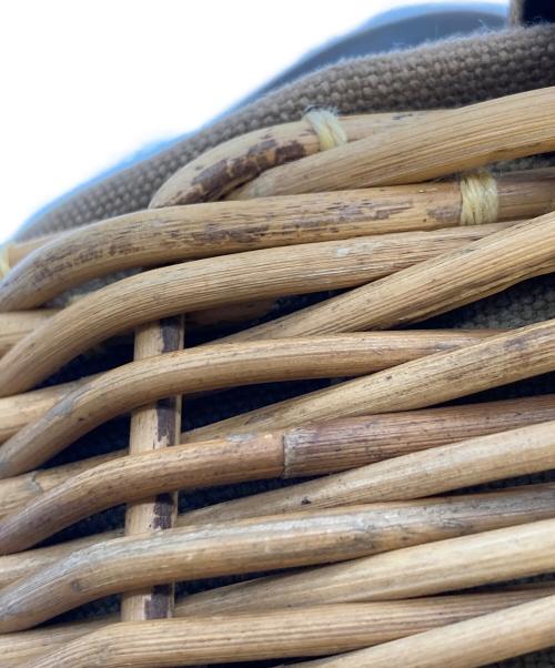 ebagos（エバゴス）ebagos (エバゴス) ２本編みバッグ ブライドルレザー×紅籐 (2本編みM) CHOCOの古着・服飾アイテム