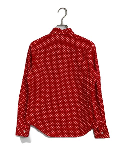 COMME des GARCONS（コムデギャルソン）COMME des GARCONS (コムデギャルソン) ドットシャツ　コットンシャツ　水玉 レッド×ホワイト サイズ:Sの古着・服飾アイテム