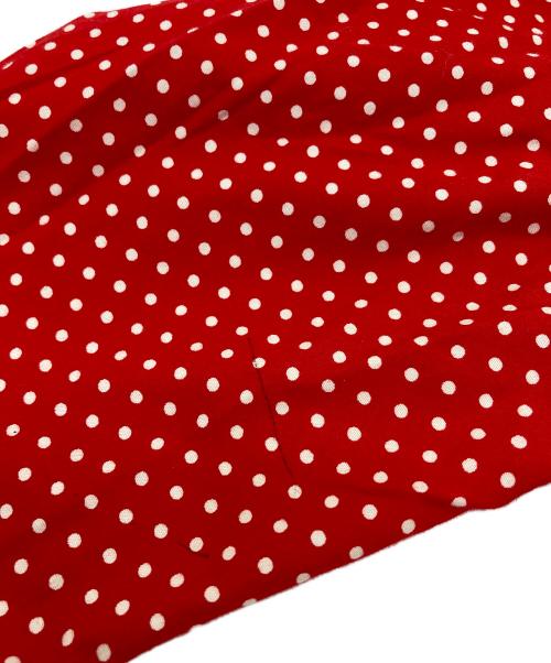 COMME des GARCONS（コムデギャルソン）COMME des GARCONS (コムデギャルソン) ドットシャツ　コットンシャツ　水玉 レッド×ホワイト サイズ:Sの古着・服飾アイテム