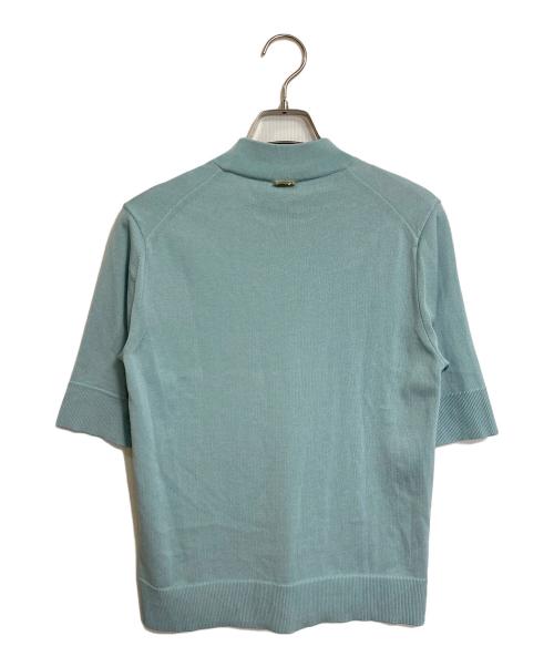 MUSE de Deuxieme Classe（ミューズ ドゥーズィエム クラス）MUSE de Deuxieme Classe (ミューズ ドゥーズィエム クラス) Future プルオーバー　半袖ニット　日本製　24SS ブルー サイズ:38の古着・服飾アイテム