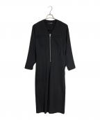 styling/スタイリング）の古着「ウエストギャザーオールインワン」｜ブラック