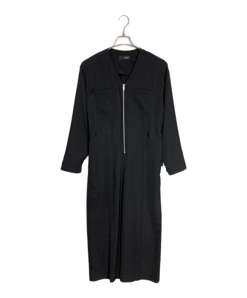 styling/（スタイリング）styling/ (スタイリング) ウエストギャザーオールインワン ブラック 未使用品の古着・服飾アイテム