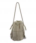 J&M DAVIDSONジェイ＆エム デヴィッドソン）の古着「CARNIVALショルダーバッグ　フリンジバッグ　スペイン製」｜ホワイト