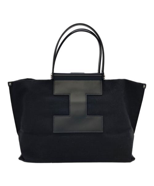 IACUCCI（イアクッチ）IACUCCI (イアクッチ) トートバッグ　ソルベットM CORDURA/RUGA  イタリア製 ブラック サイズ:実寸参照の古着・服飾アイテム