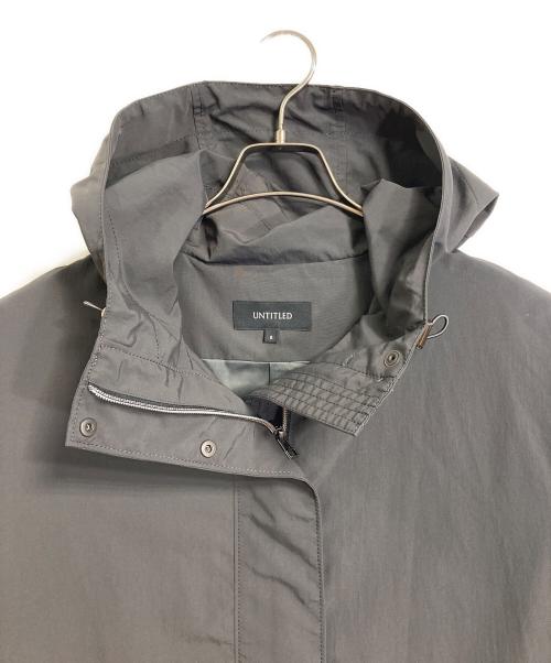 UNTITLED（アンタイトル）UNTITLED (アンタイトル) オーバーマウンテンパーカー　ナイロンパーカー　ナイロンジャケット　アウター　ライトアウター　撥水 チャコールグレー サイズ:0の古着・服飾アイテム