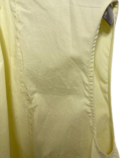 DRESSTERIOR（ドレステリア）DRESSTERIOR (ドレステリア) フレンチスリーブイレギュラーヘムブラウス　日本製　セレモニー イエロー サイズ:34の古着・服飾アイテム