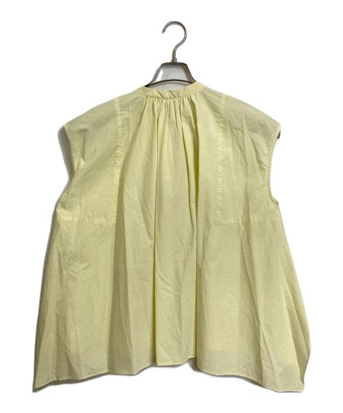 DRESSTERIOR（ドレステリア）DRESSTERIOR (ドレステリア) フレンチスリーブイレギュラーヘムブラウス　日本製　セレモニー イエロー サイズ:34の古着・服飾アイテム