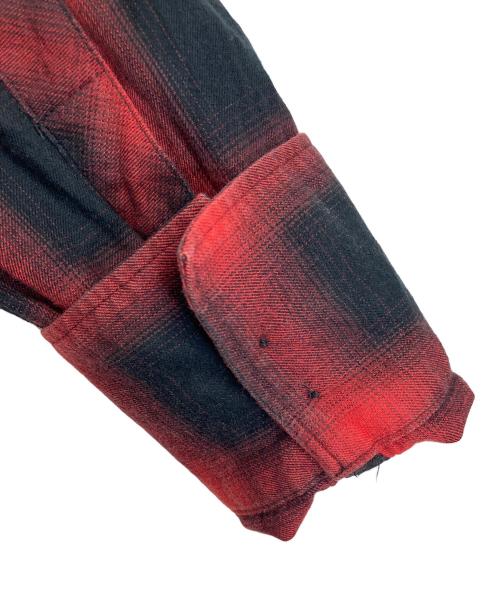 MIYAGIHIDETAKA（ミヤギヒデタカ）MIYAGIHIDETAKA (ミヤギヒデタカ) チェックシャツ　長袖シャツ　日本製 ブラック×レッド サイズ:1の古着・服飾アイテム