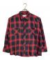 MIYAGIHIDETAKA（ミヤギヒデタカ）の古着「チェックシャツ　長袖シャツ　日本製」｜ブラック×レッド
