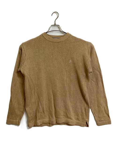 POLO RALPH LAUREN（ポロ・ラルフローレン）POLO RALPH LAUREN (ポロ・ラルフローレン) 【古着】リネンコットンニット　長袖ニット　薄手ニット　ポニー刺繍 ベージュ サイズ:Sの古着・服飾アイテム