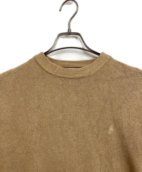 POLO RALPH LAUREN（ポロ・ラルフローレン）POLO RALPH LAUREN (ポロ・ラルフローレン) 【古着】リネンコットンニット　長袖ニット　薄手ニット　ポニー刺繍 ベージュ サイズ:Sの古着・服飾アイテム
