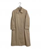 Burberry'sバーバリー）の古着「裏ノバチェックヴィンテージステンカラーコート　80年代　90年代」｜ベージュ