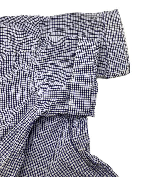 DANTON（ダントン）DANTON (ダントン) チェックシャツワンピース　コットンワンピース ネイビー×ホワイト サイズ:36の古着・服飾アイテム