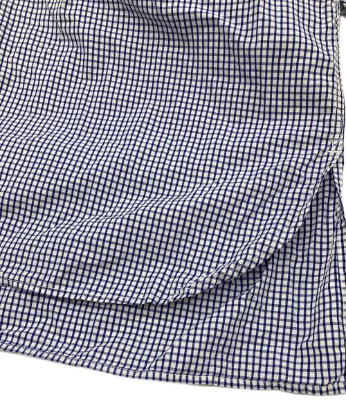 DANTON（ダントン）DANTON (ダントン) チェックシャツワンピース　コットンワンピース ネイビー×ホワイト サイズ:36の古着・服飾アイテム