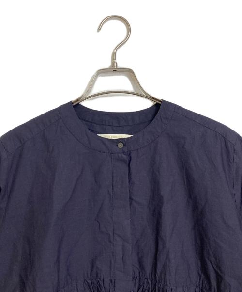 ne quittez pas（ヌキテパ）ne quittez pas (ヌキテパ) Cotton Poplin Wave Tuck Blouse パープル サイズ:FREEの古着・服飾アイテム