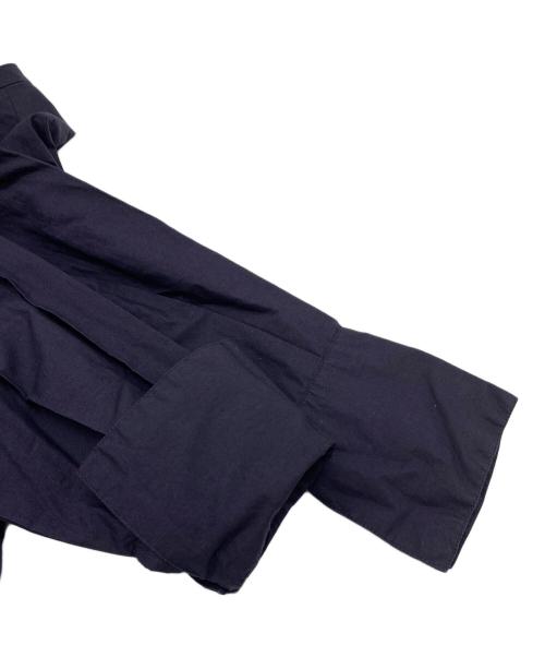 ne quittez pas（ヌキテパ）ne quittez pas (ヌキテパ) Cotton Poplin Wave Tuck Blouse パープル サイズ:FREEの古着・服飾アイテム