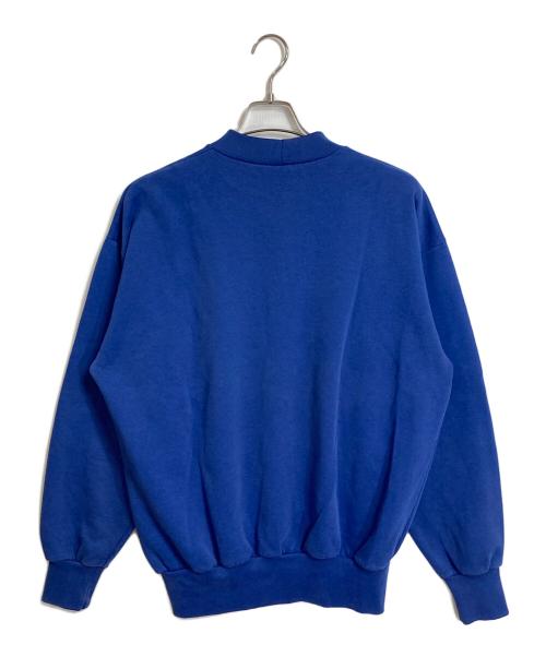 Champion（チャンピオン）Champion (チャンピオン) 【古着】80’Sハイネックスウェット モックネックスウェット 前V スウェット　素材表記なしエラー品 80年代 トリコタグ ネイビー サイズ:Lの古着・服飾アイテム