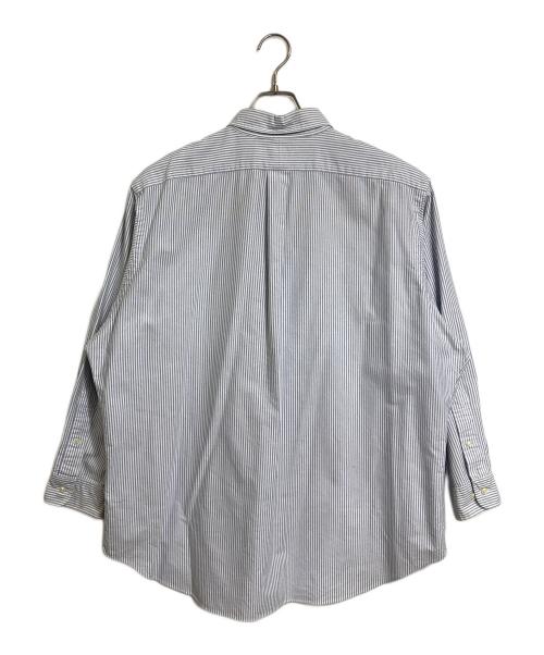 RALPH LAUREN（ラルフローレン）RALPH LAUREN (ラルフローレン) 【古着】ストライプシャツ　長袖シャツ　オーバーサイズ　ポニー刺繍 スカイブルー サイズ:17 1/2 32/33の古着・服飾アイテム