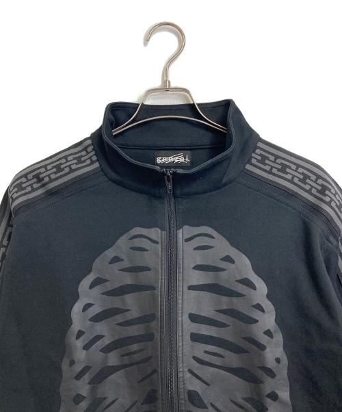 genzai（ゲンザイ）genzai (ゲンザイ) Hideyoshi (ヒデヨシ) Bone Track Jacket トラックジャケット ブラック サイズ:Mの古着・服飾アイテム