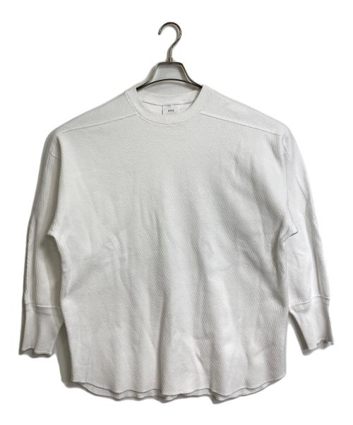 HYKE（ハイク）HYKE (ハイク) THERMAL SHIRT/BIG FIT  サーマルシャツ　日本製 ホワイト サイズ:1の古着・服飾アイテム