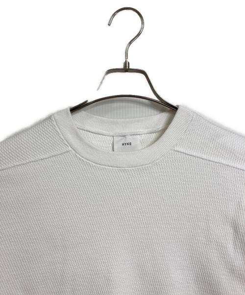 HYKE（ハイク）HYKE (ハイク) THERMAL SHIRT/BIG FIT  サーマルシャツ　日本製 ホワイト サイズ:1の古着・服飾アイテム