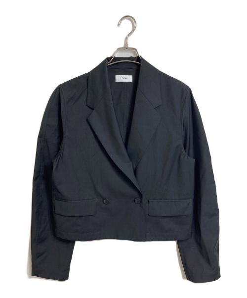 LOEFF（ロエフ）LOEFF (ロエフ) トロピカルウール クロップド ジャケット　アウター　ライトアウター　セレモニー　日本製 ブラック サイズ:1の古着・服飾アイテム
