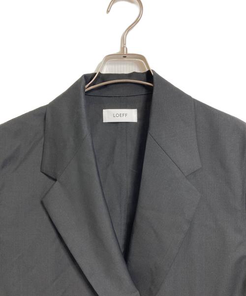 LOEFF（ロエフ）LOEFF (ロエフ) トロピカルウール クロップド ジャケット　アウター　ライトアウター　セレモニー　日本製 ブラック サイズ:1の古着・服飾アイテム