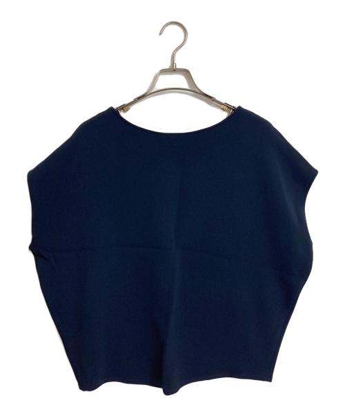 SOEJU（ソージュ）SOEJU (ソージュ) ショートスリーブコクーンブラウス　ノースリーブブラウス　セレモニー　日本製 ネイビー サイズ:Sの古着・服飾アイテム