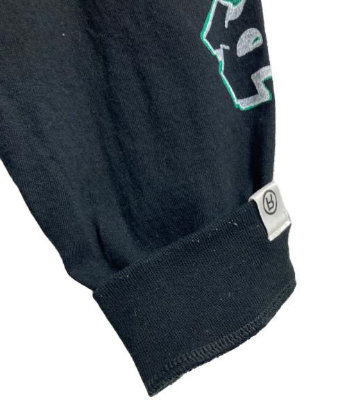 A BATHING APE（ア ベイシング エイプ）A BATHING APE READYMADE (レディメイド) SPRAY WIDE FIT L/S TEE  スプレーワイドフィットロングスリーブT  ロングスリーブカットソー　ロンT   日本製 ブラック サイズ:2XLの古着・服飾アイテム