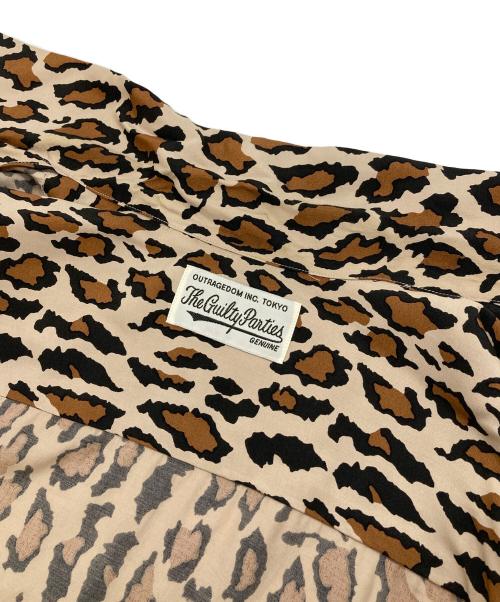 WACKO MARIA（ワコマリア）WACKO MARIA (ワコマリア) 22SS Leopard Hawaiian Shirts  レオパードハワイアンシャツ　半袖シャツ　レーヨンシャツ　総柄　ヒョウ柄　日本製 ベージュ×ブラウン×ブラック サイズ:Lの古着・服飾アイテム