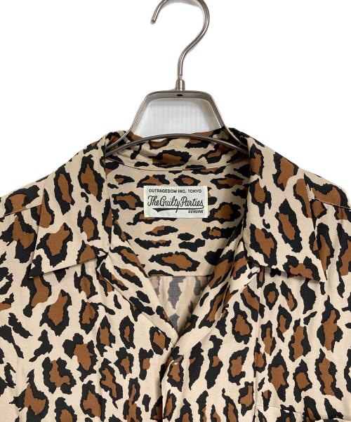 WACKO MARIA（ワコマリア）WACKO MARIA (ワコマリア) 22SS Leopard Hawaiian Shirts  レオパードハワイアンシャツ　半袖シャツ　レーヨンシャツ　総柄　ヒョウ柄　日本製 ベージュ×ブラウン×ブラック サイズ:Lの古着・服飾アイテム