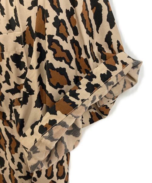 WACKO MARIA（ワコマリア）WACKO MARIA (ワコマリア) 22SS Leopard Hawaiian Shirts  レオパードハワイアンシャツ　半袖シャツ　レーヨンシャツ　総柄　ヒョウ柄　日本製 ベージュ×ブラウン×ブラック サイズ:Lの古着・服飾アイテム