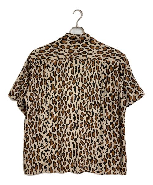 WACKO MARIA（ワコマリア）WACKO MARIA (ワコマリア) 22SS Leopard Hawaiian Shirts  レオパードハワイアンシャツ　半袖シャツ　レーヨンシャツ　総柄　ヒョウ柄　日本製 ベージュ×ブラウン×ブラック サイズ:Lの古着・服飾アイテム