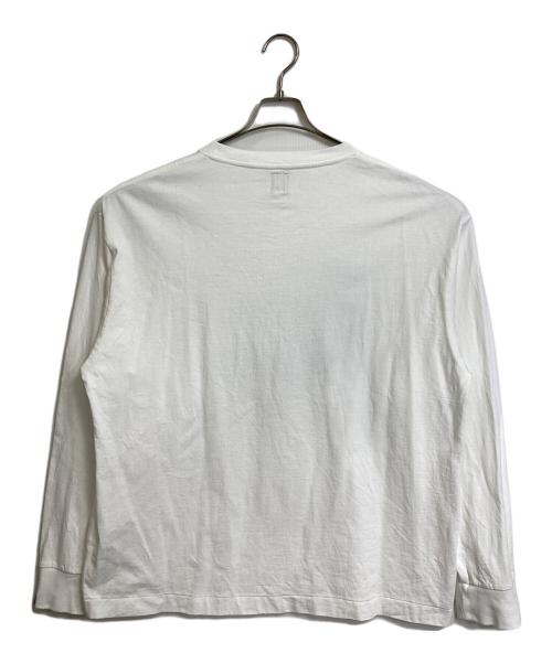 HUMAN MADE（ヒューマンメイド）HUMAN MADE (ヒューマンメイド) HEART LOGO L/S TEE SHIRT ハートロゴ長袖Tシャツ　ロンT 日本製 ホワイト サイズ:XXLの古着・服飾アイテム