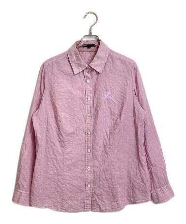 バーバリー BURBERRY レインウェア上下セット LLサイズ ピンク 中古・古着通販】BURBERRY (バーバリー) ホース刺繍シャツ