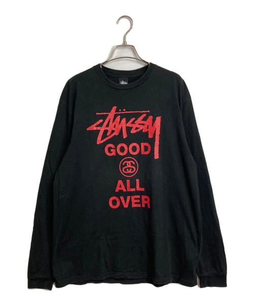 stussy（ステューシー）stussy (ステューシー) 長袖Tシャツ カットソー ブラック サイズ:XLの古着・服飾アイテム