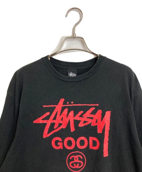 stussy（ステューシー）stussy (ステューシー) 長袖Tシャツ カットソー ブラック サイズ:XLの古着・服飾アイテム
