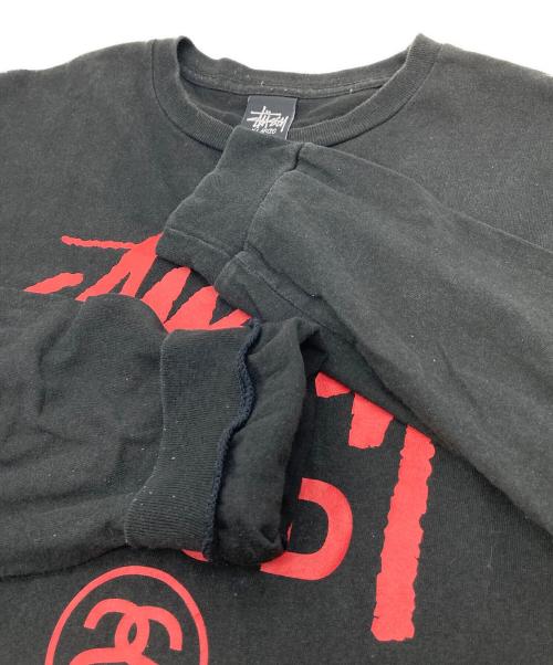stussy（ステューシー）stussy (ステューシー) 長袖Tシャツ カットソー ブラック サイズ:XLの古着・服飾アイテム