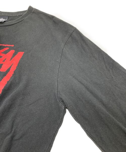 stussy（ステューシー）stussy (ステューシー) 長袖Tシャツ カットソー ブラック サイズ:XLの古着・服飾アイテム