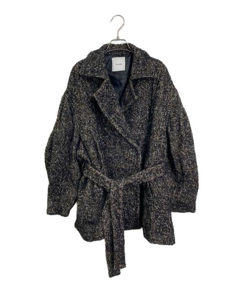 CLANE（クラネ）CLANE (クラネ) ミックスループツイードボックスコート ブラウン サイズ:1の古着・服飾アイテム